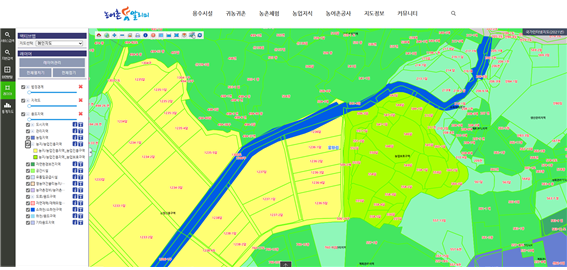 농어촌알리미지도화면