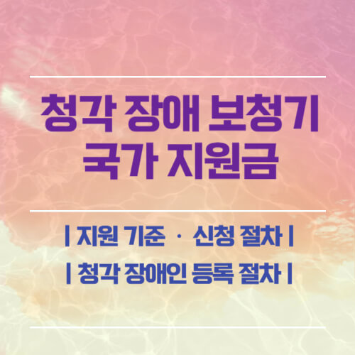 청각장애-보청기-국가-지원