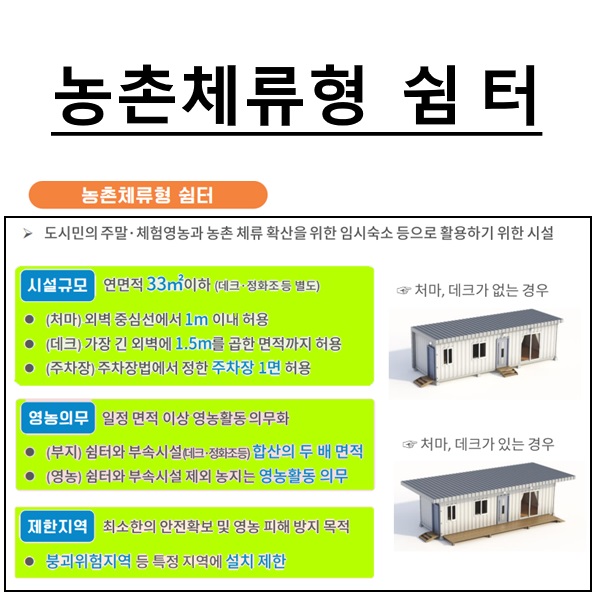 농촌체류형_쉼터_시설규모