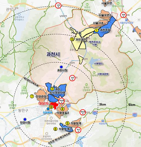 과천 일대 개발정보